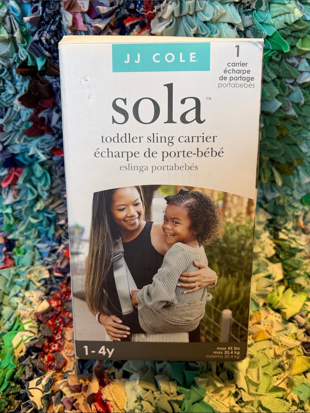 JJ Cole Sola Toddler Sling Carrier - Light Gray